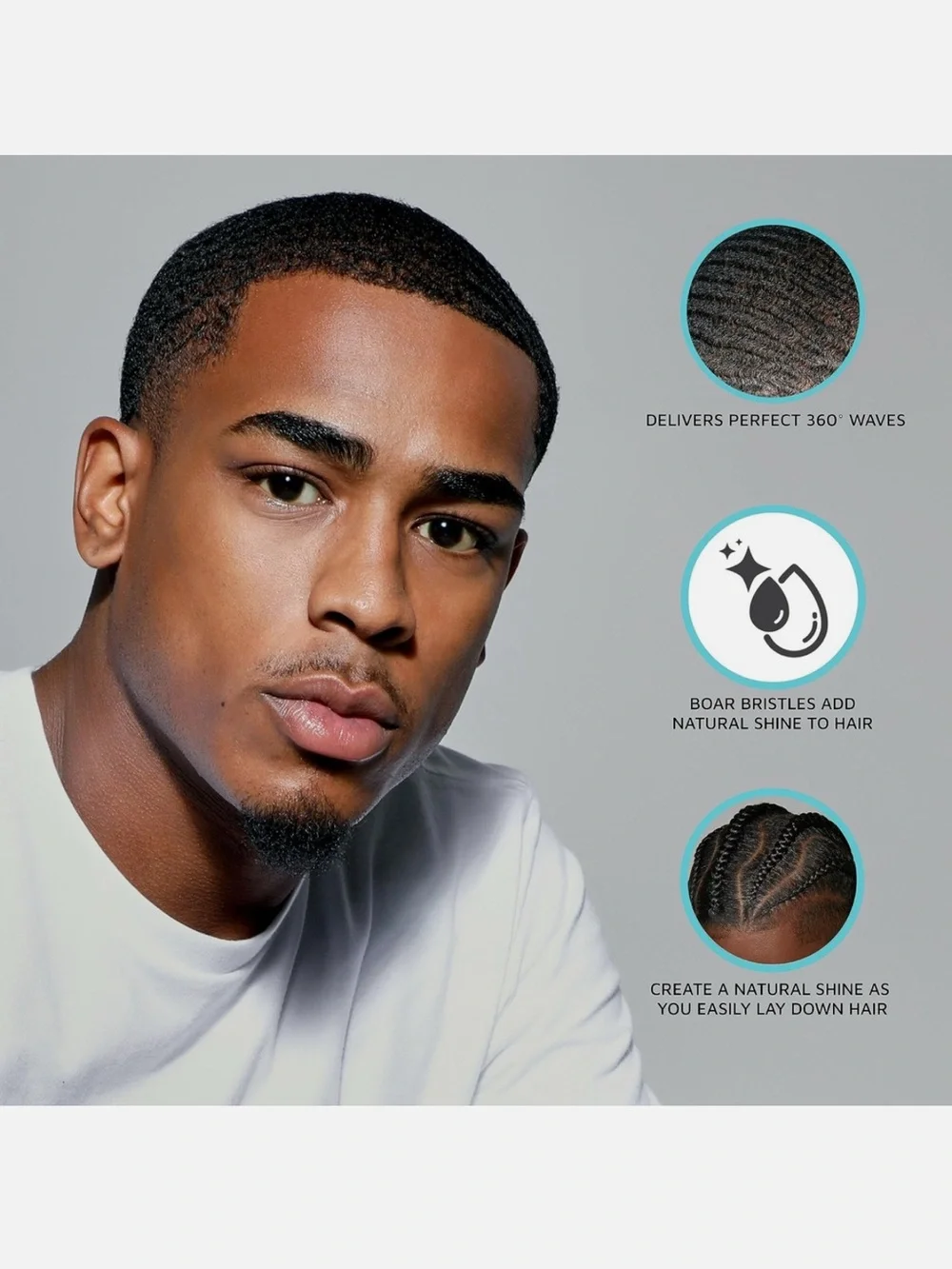 KISS POWER WAVE BOAR BRUSH